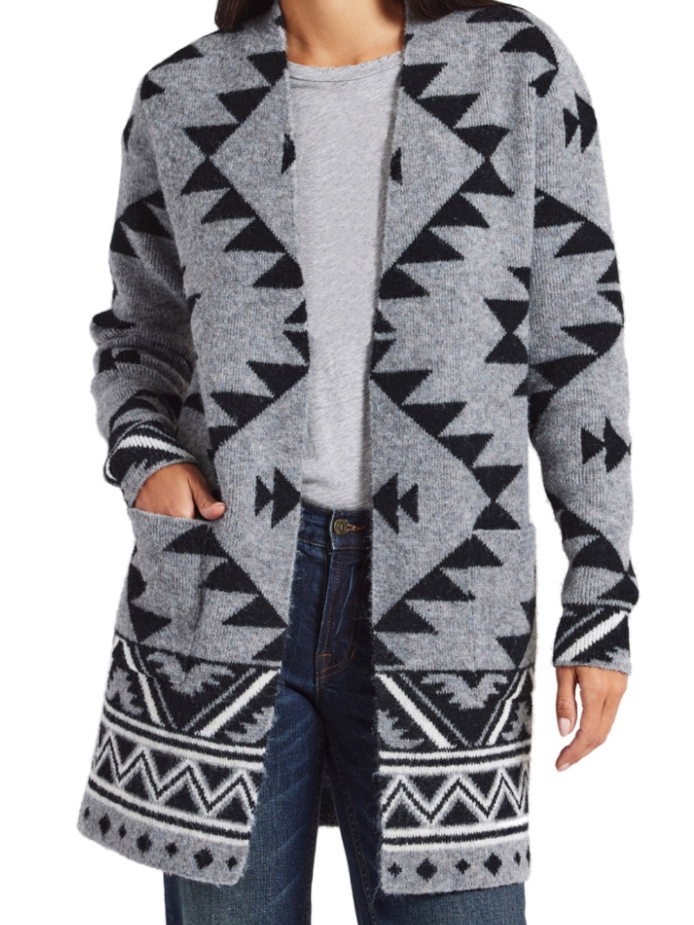 Frye Aztec Open Cardigan